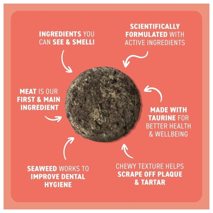 Bell & Bone Cat Dental Treat - Salmon with Charcoal 80g