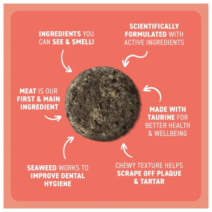 Bell & Bone Cat Dental Treat - Salmon with Charcoal 80g