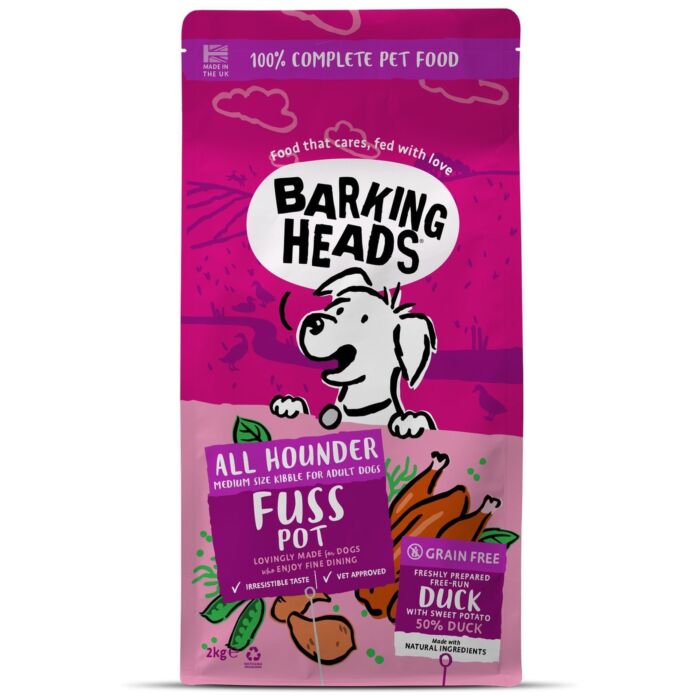 Barking Heads Grain Free Dog Food - Fuss Pot - Duck