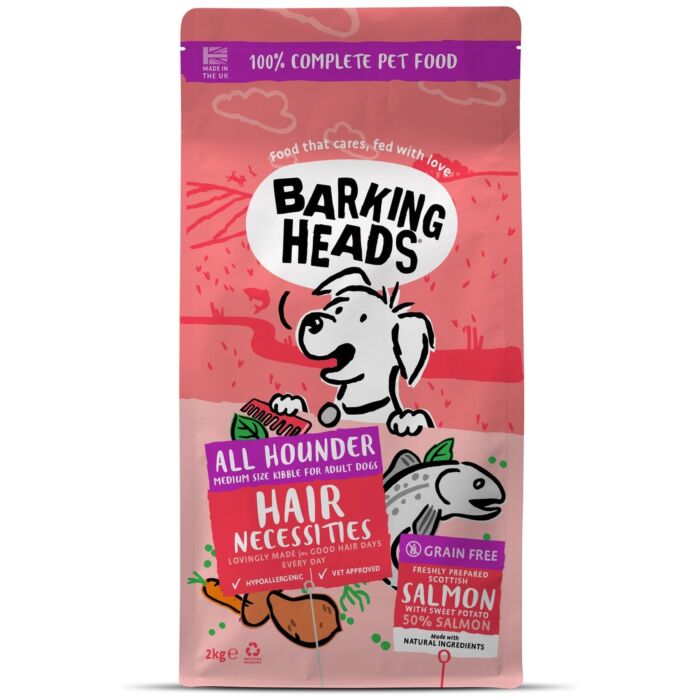 Barking Heads 狗乾糧 - 無穀物健膚之選 - 三文魚