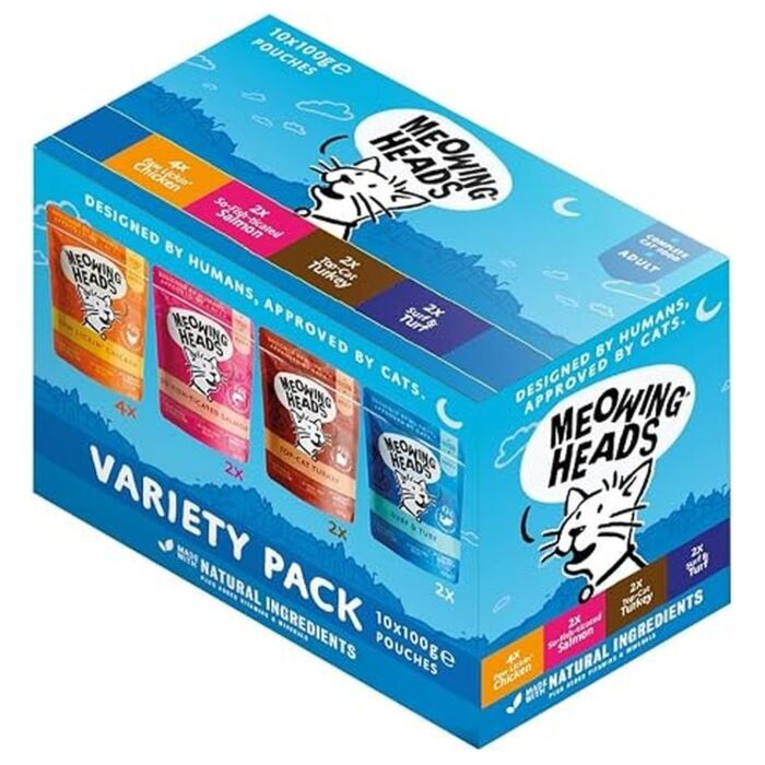Meowing Heads Cat Pouch - Grain Free - Turkey 100g