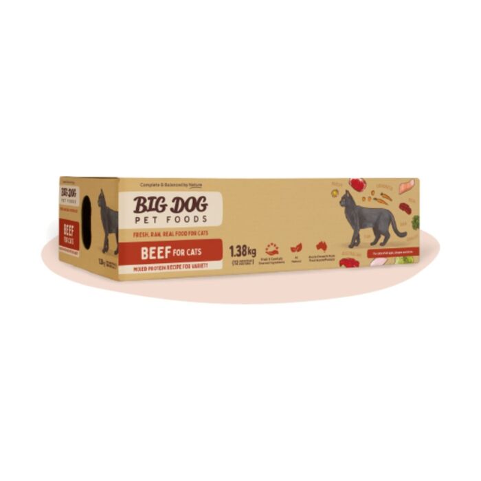Big Dog 急凍貓糧 - 牛肉配方 1.38kg
