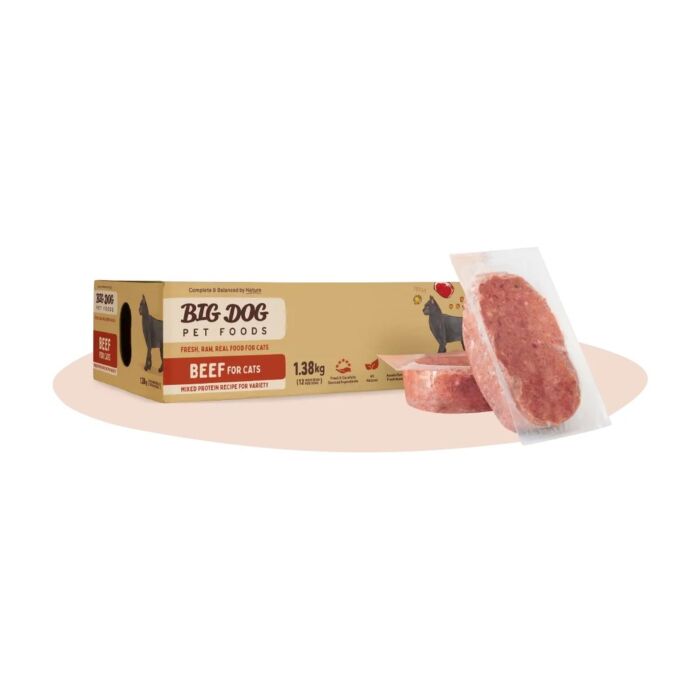 Big Dog 急凍貓糧 - 牛肉配方 1.38kg