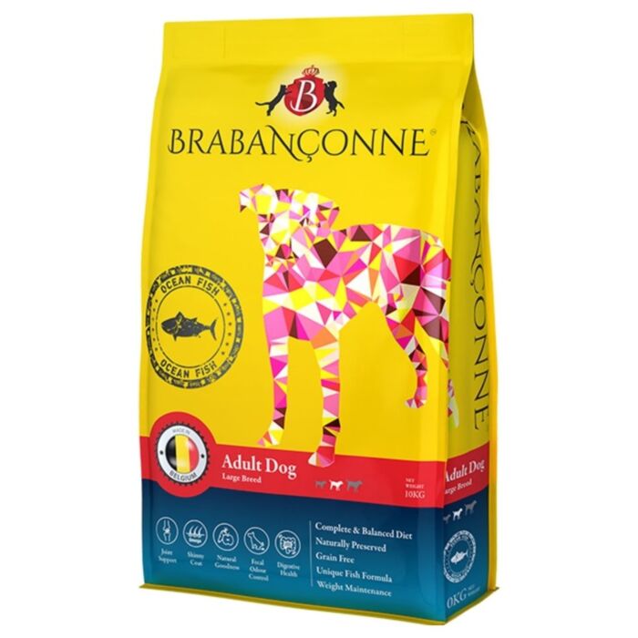 Brabanconne 比利時爸媽寵狗乾糧 - 大粒 - 魚肉 10kg
