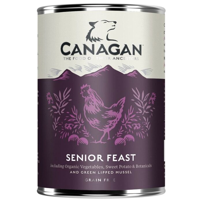 Canagan (原之選) 天然無穀物狗罐頭 - 盛宴雞肉配方(老犬用) 400g
