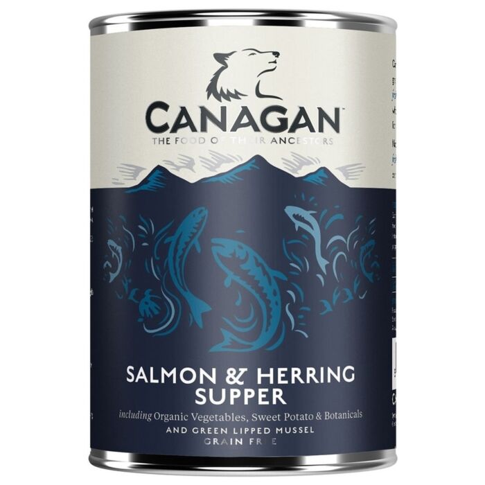 Canagan (原之選) 天然無穀物狗罐頭 - 三文魚及鯡魚配方 400g