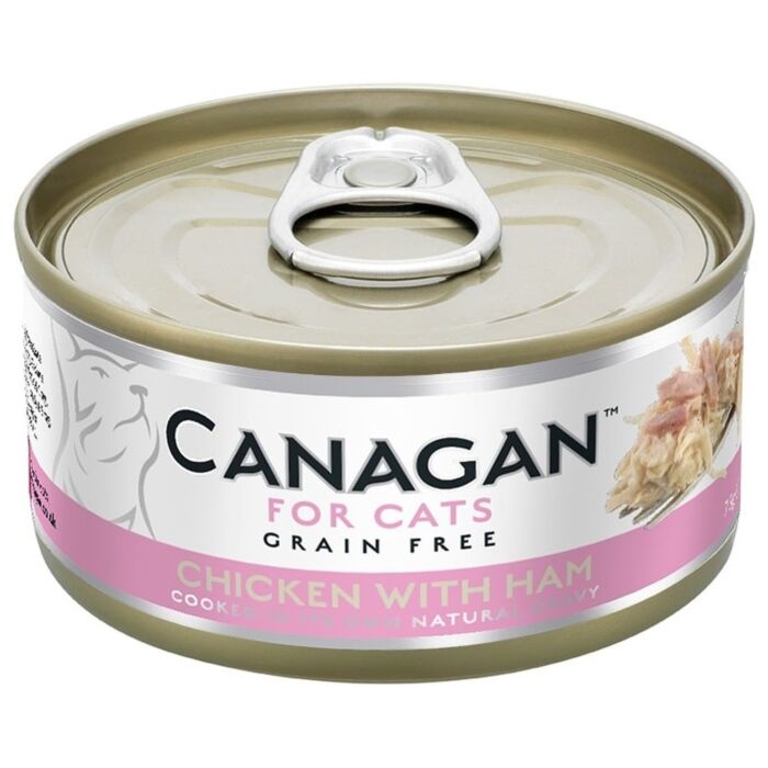 Canagan (原之選) 天然無穀物貓糧罐頭 - 雞肉伴火腿 75g