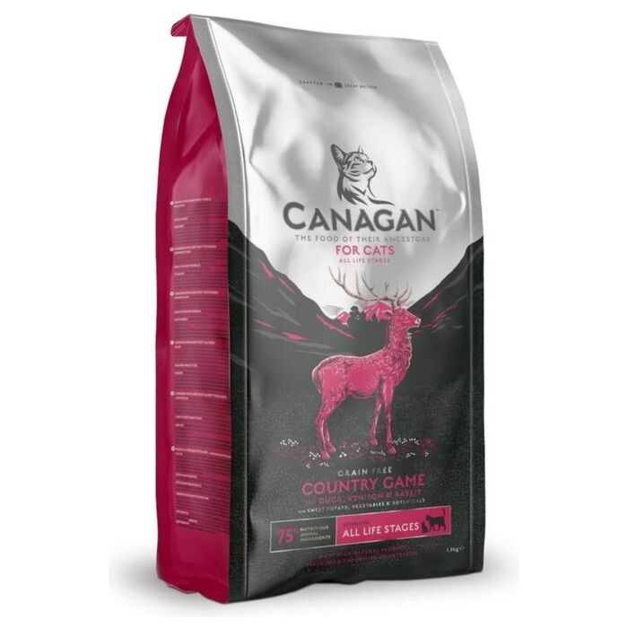 Canagan (原之選) 天然無穀物貓乾糧 - 田園野味配方 (鴨肉, 鹿肉, 兔肉)