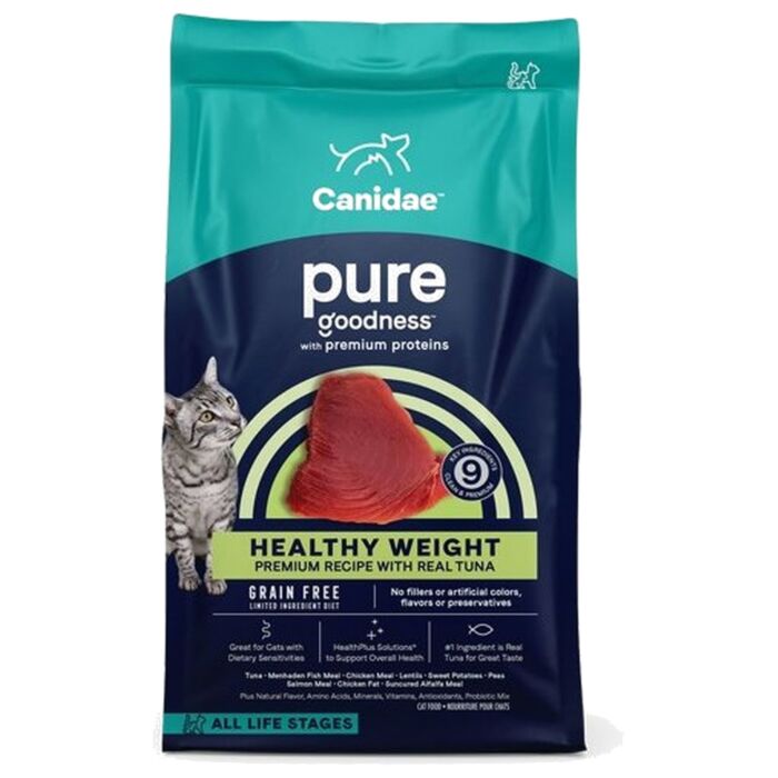 Canidae美國咖比貓乾糧 - 無榖物 - Pure體重控制(室內)配方 - 吞拿魚