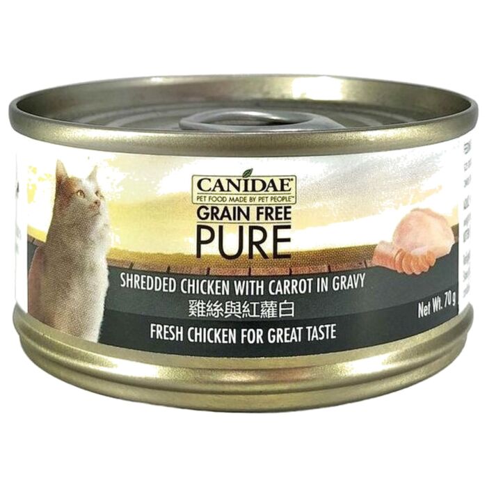 Canidae Wet Cat Food - Pure Shredded Chicken With Carrot in gravy 70g