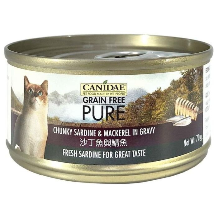 Canidae 咖比貓罐頭 - 沙丁魚與鯖魚 70g