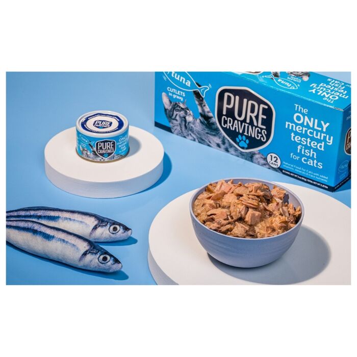 Canidae Wet Cat Food - Pure Flaked Tuna Shredded Chicken & Mackerel in gravy 70g