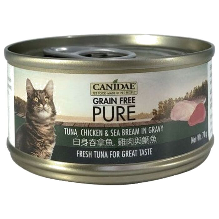 Canidae 咖比貓罐頭 - 白身吞拿魚雞肉與鯛魚 70g