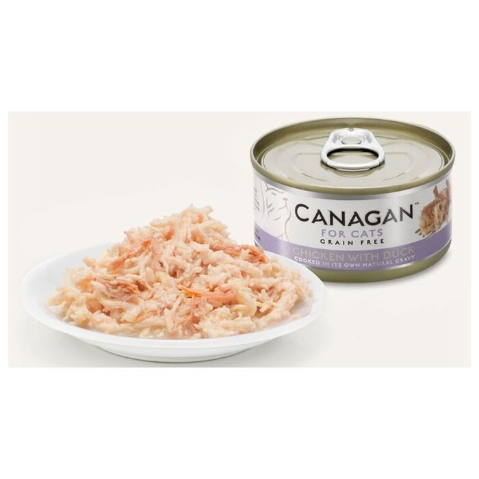 Canagan (原之選) 天然無穀物貓糧罐頭 - 雞肉伴鴨肉 75g