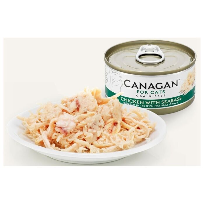 Canagan Cat Can - Grain Free Chicken with Seabass 75g