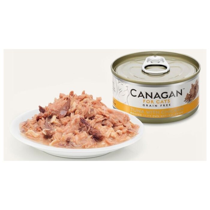 Canagan (原之選) 天然無穀物貓糧罐頭 - 雞肉伴吞拿魚 75g