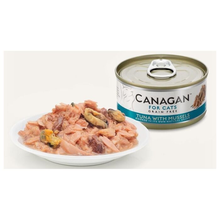Canagan (原之選) 天然無穀物貓糧罐頭 - 吞拿魚伴青口 75g