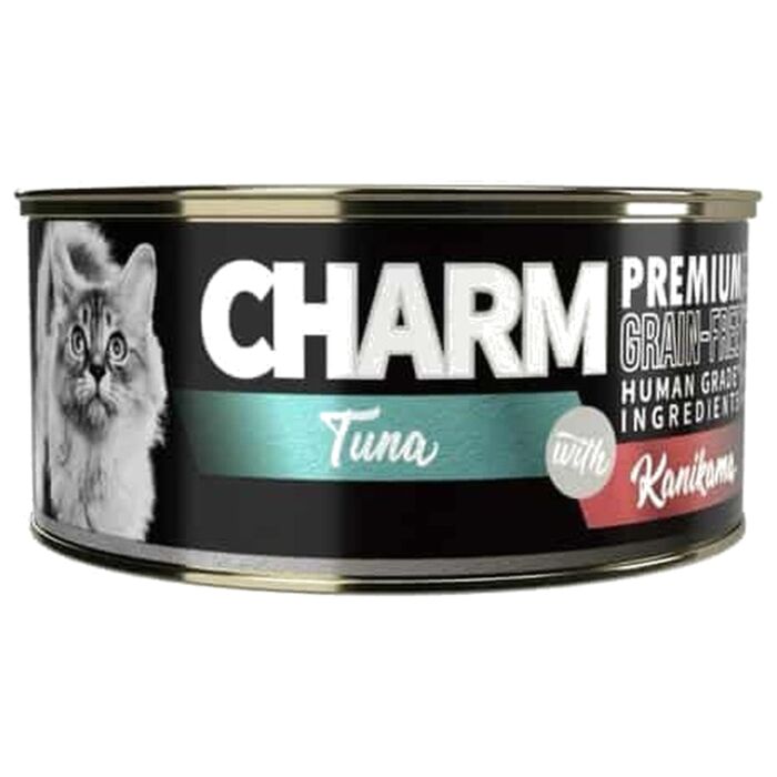 CHARM Cat Can - Tuna With Crab Stick Topping in Gravy 80g