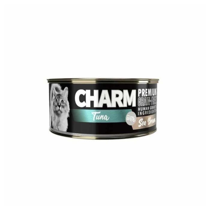 CHARM Cat Can - Tuna With Sea Bream Topping in Gravy 80g