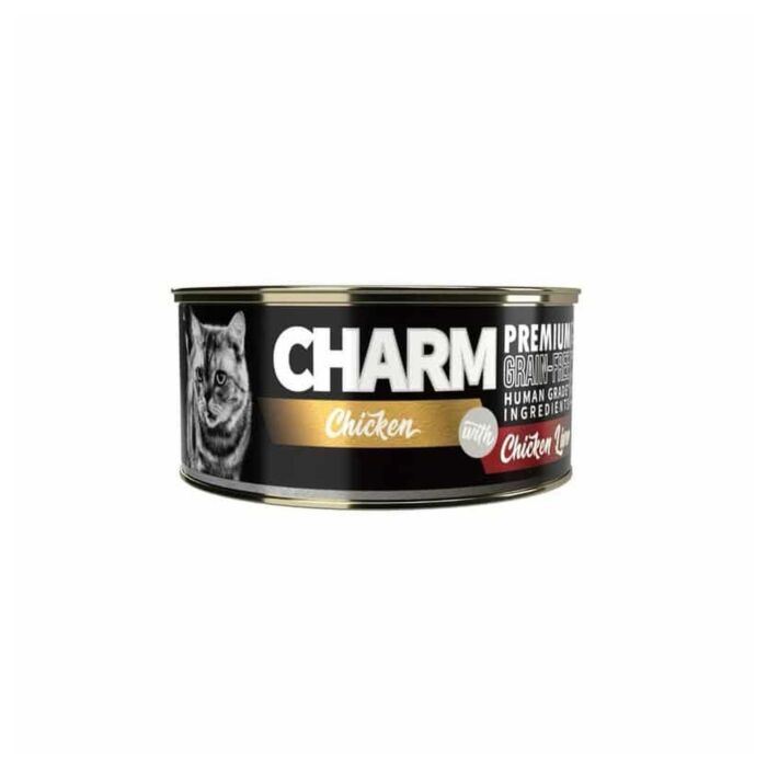 CHARM 無穀物貓濕糧 - 濃湯雞肉伴雞肝 80g