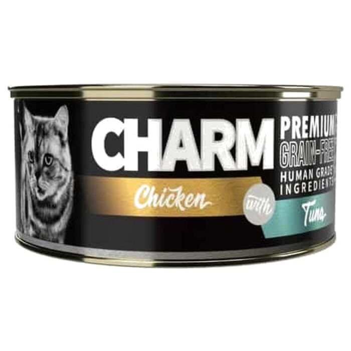 CHARM Cat Can - Chicken With Tuna Topping in Gravy 80g