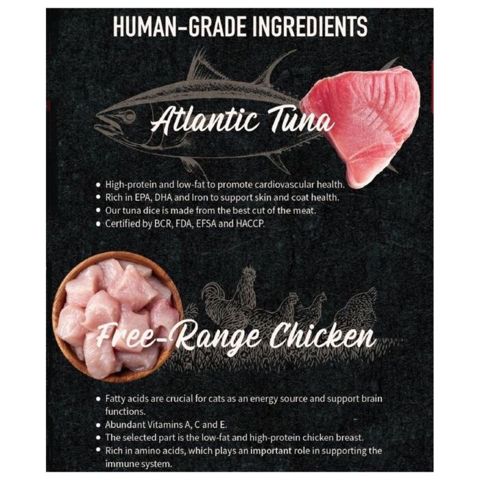 CHARM 無穀物貓濕糧 - 濃湯吞拿魚伴蟹肉 80g