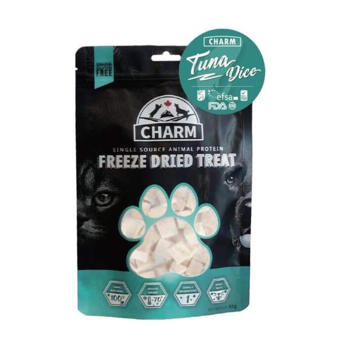 CHARM 凍乾貓狗小食 - 大西洋吞拿魚粒 40g