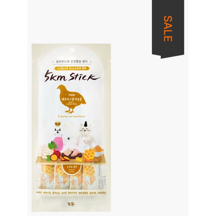 Chogong Cat Treat (Gold) - 5km Stick - Quail 4x14g
