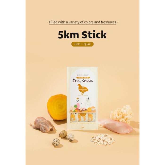 Chogong Cat Treat (Gold) - 5km Stick - Quail 4x14g