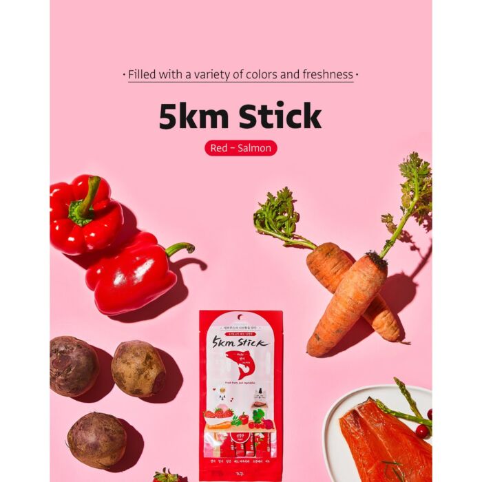 Cho and Kang Cat Treat (Red) - 5km Stick - Salmon 4x14g