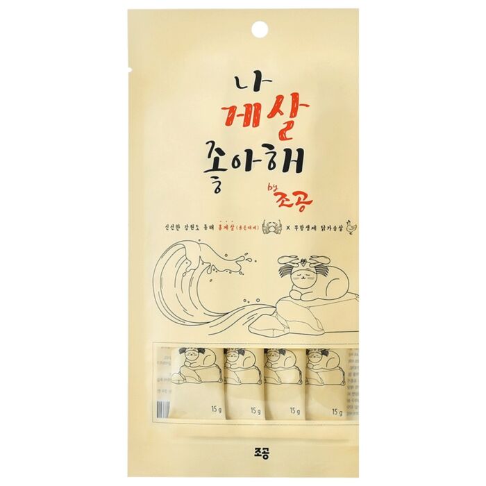 Chogong 貓狗小食 - 我喜歡蟹肉 Red Crab & Chicken 60g (4x15g)