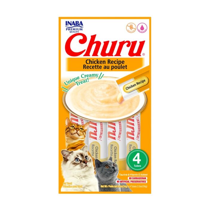 CIAO Cat Treat (4SC-75) - Churu Skipjack + Bonito flakes puree (14gx4)