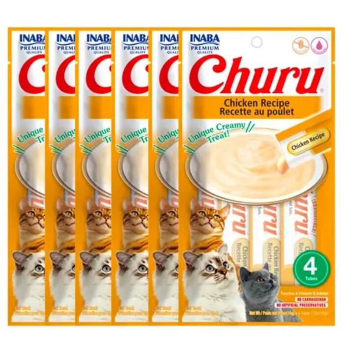 CIAO Cat Treat (SC-142) - Churu Chicken with Shrimp (14gx4)