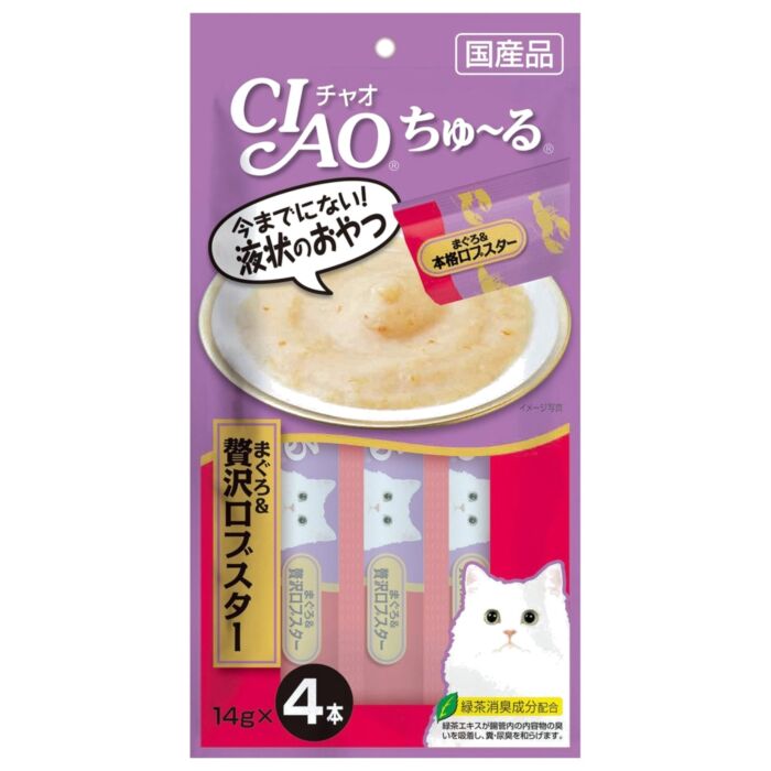 CIAO Cat Treat (SC-149) - Churu Tuna & Luxury Lobster puree (14gx4)