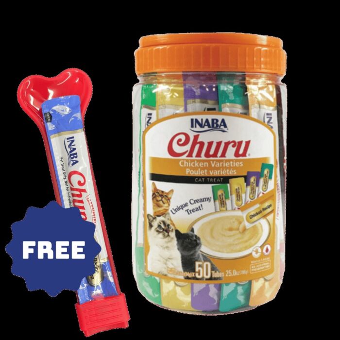 CIAO Cat Treat (SC-233) - Churu Chicken Puree (with probiotics) (14gx4)