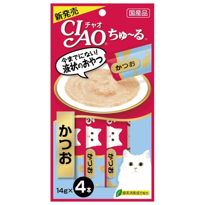 CIAO 日本貓小食(SC-72) - 鰹魚醬 14g x4