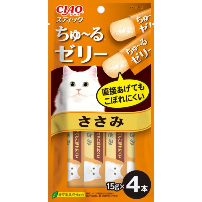 CIAO 日本貓小食(TSC-123) - 果凍片 - 雞肉 (15g x4)
