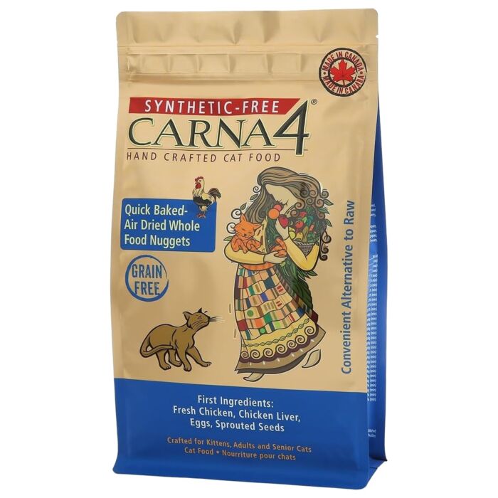 Carna4 無穀物烘焙風乾貓糧 - 雞肉配方 4lb