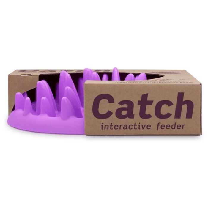 Company Of Animals - Catch Interactive Cat Slow Feeder - Purple