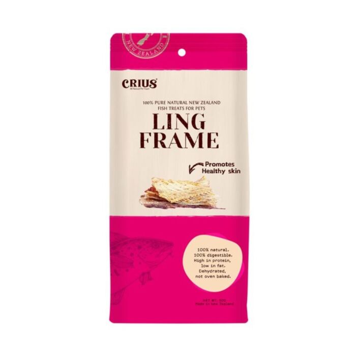 CRIUS Treat - 100% Pure Naturals New Zealand Ling Frame for Dogs 50g