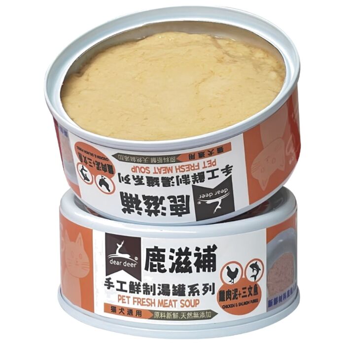 dear deer Cat & Dog Can - Fresh Chicken & Salmon Puree 100g