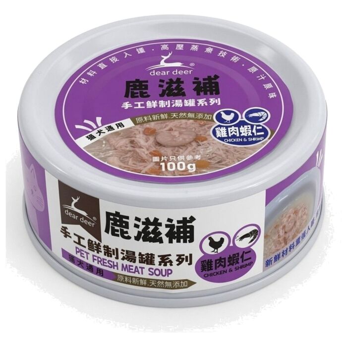 dear deer Cat & Dog Can - Fresh Chicken & Shrimp Meat Soup 100g