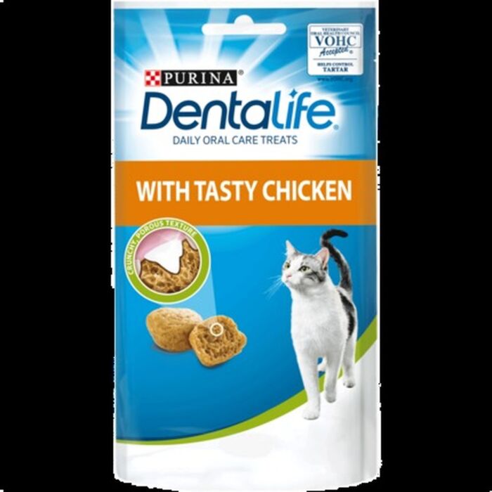 Purina DentaLife 貓潔齒餅 - 雞肉口味 1.8oz (SALE)