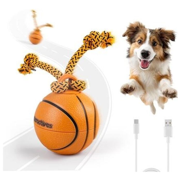 Doggie Goodie Dog Plush Toy With Squeaker - Basketball