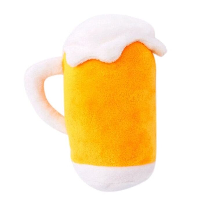 Doggie Goodie 狗狗毛絨發聲玩具 - 啤酒