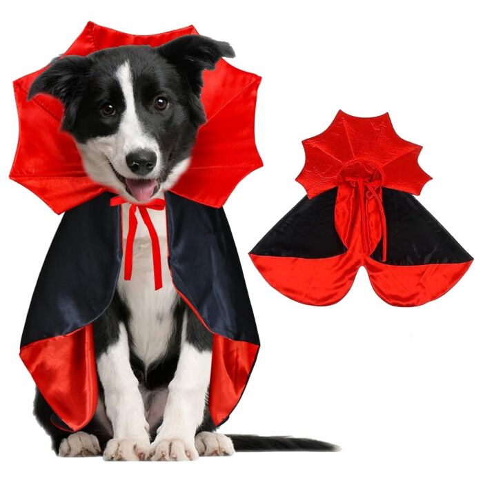 Doggie Goodie Dog Plush Toy With Squeaker - Vampire