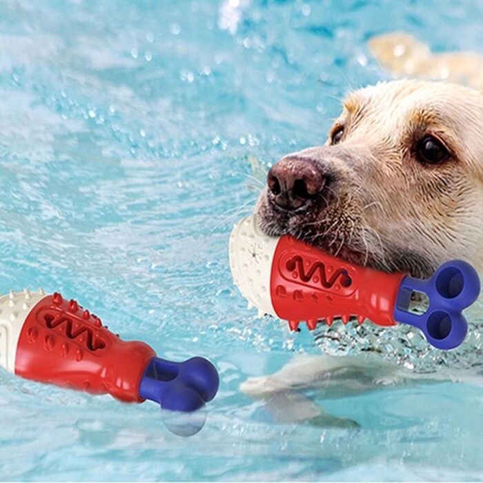 Doggie Goodie 狗狗毛絨發聲玩具 - 雞腿