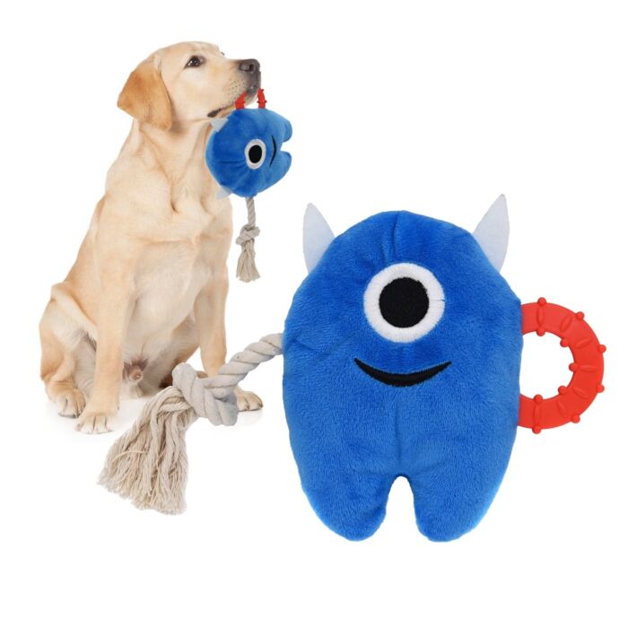 Doggie Goodie Dog Plush Toy With Squeaker - Attack Grumpy In Law