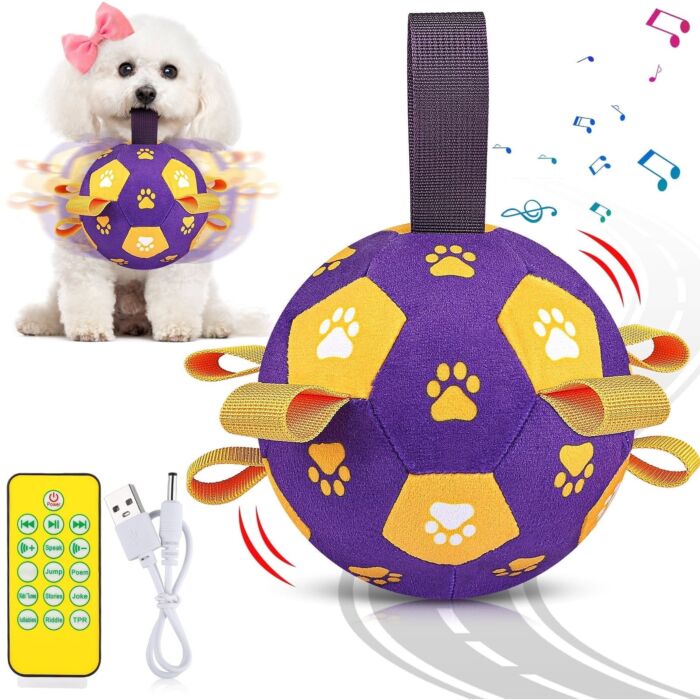 Doggie Goodie 狗狗毛絨發聲玩具 - 足球