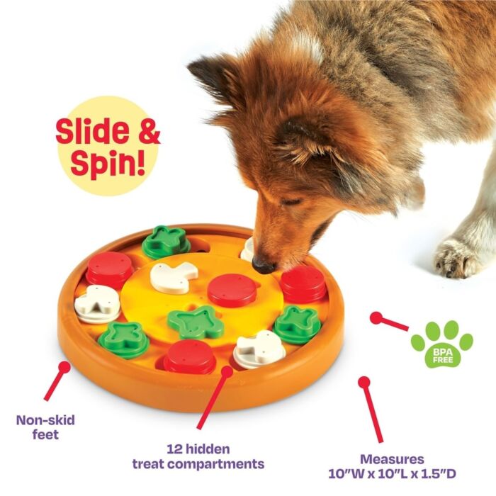 Doggie Goodie Dog Plush Toy With Squeaker - Dogmino Pizza